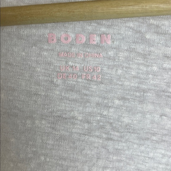 Boden Linen Scoop neck blouse 10 - Picture 5 of 7